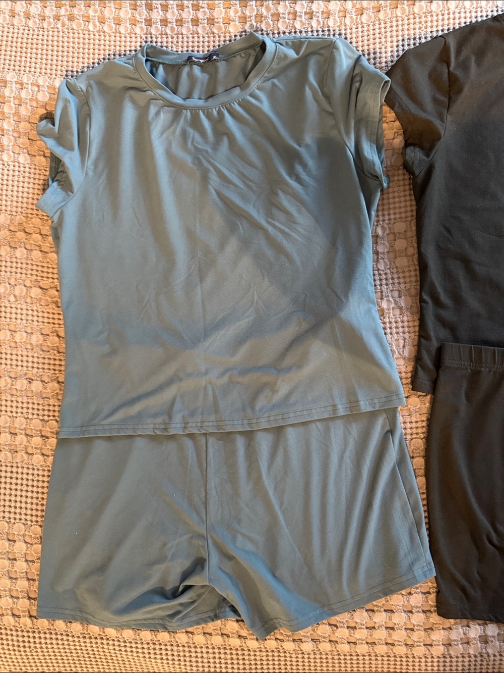 Women’s Bike Shorts Lounge Set - Sage Green